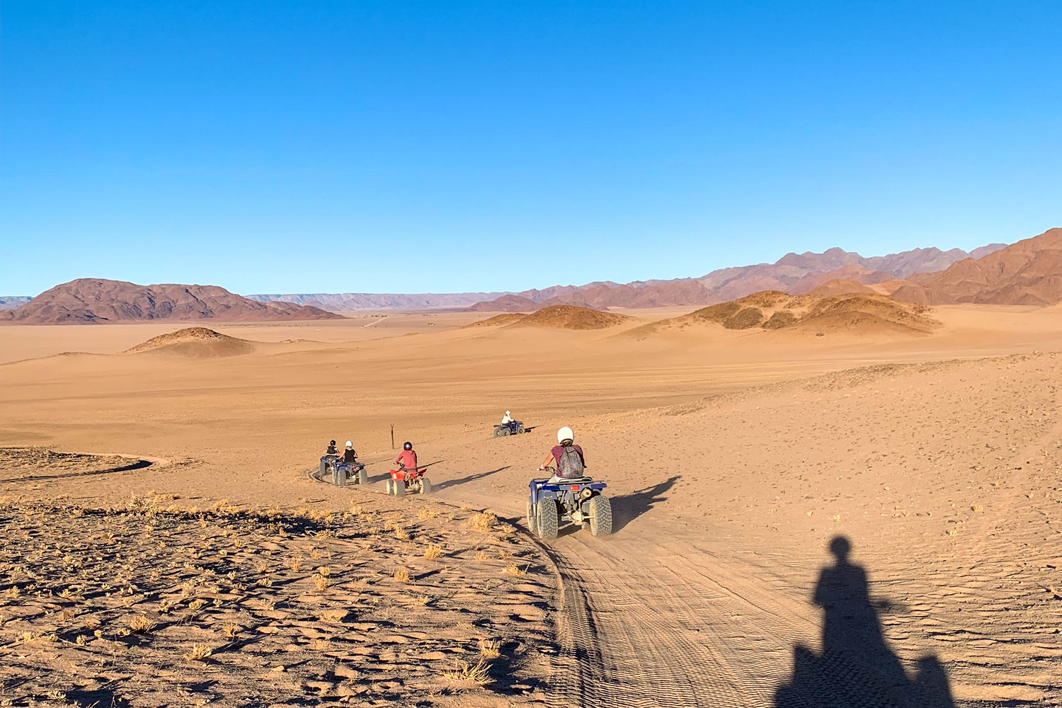 quad bike riding in namib desert