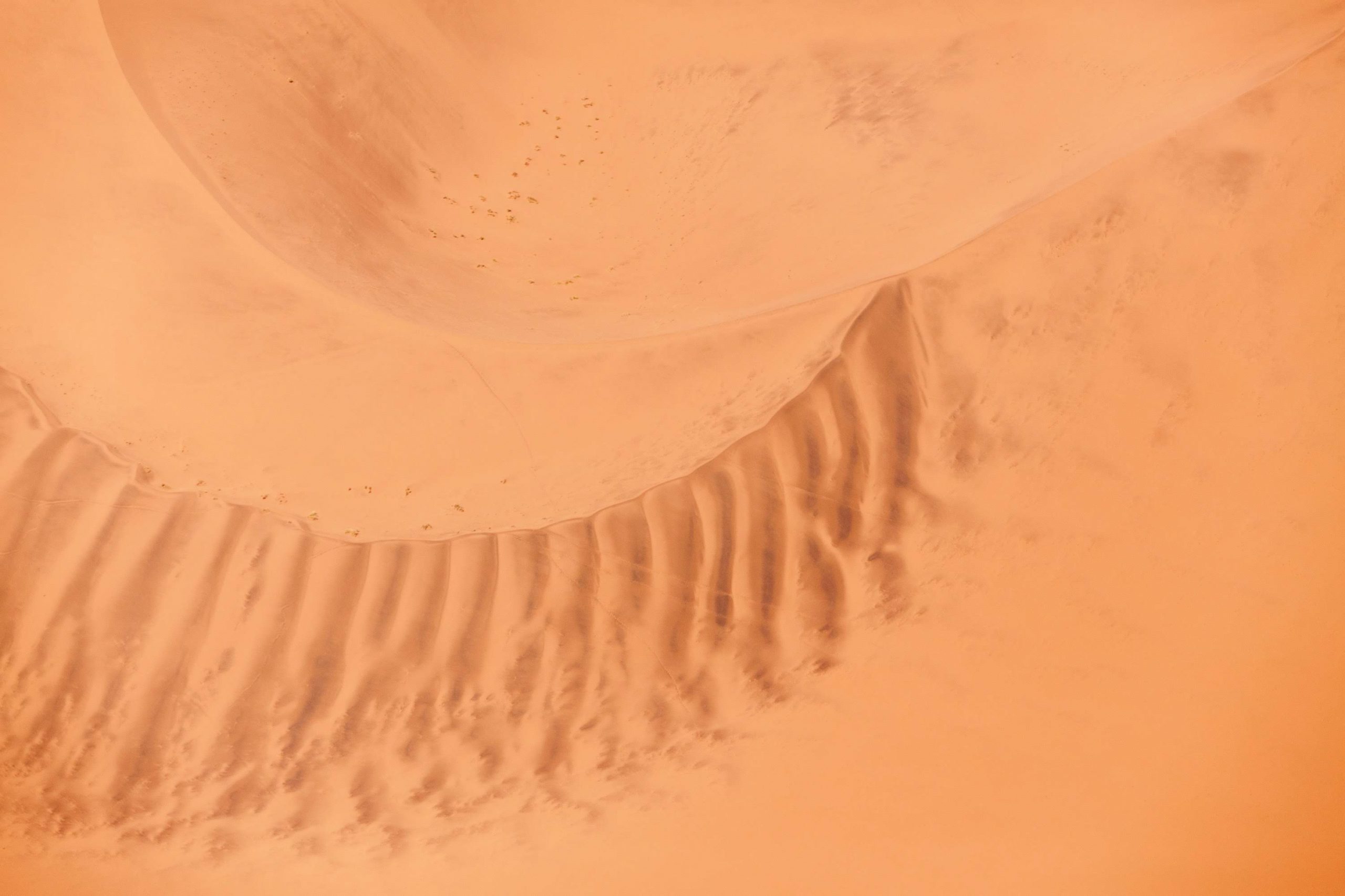 aerial view of sand dune namib desert