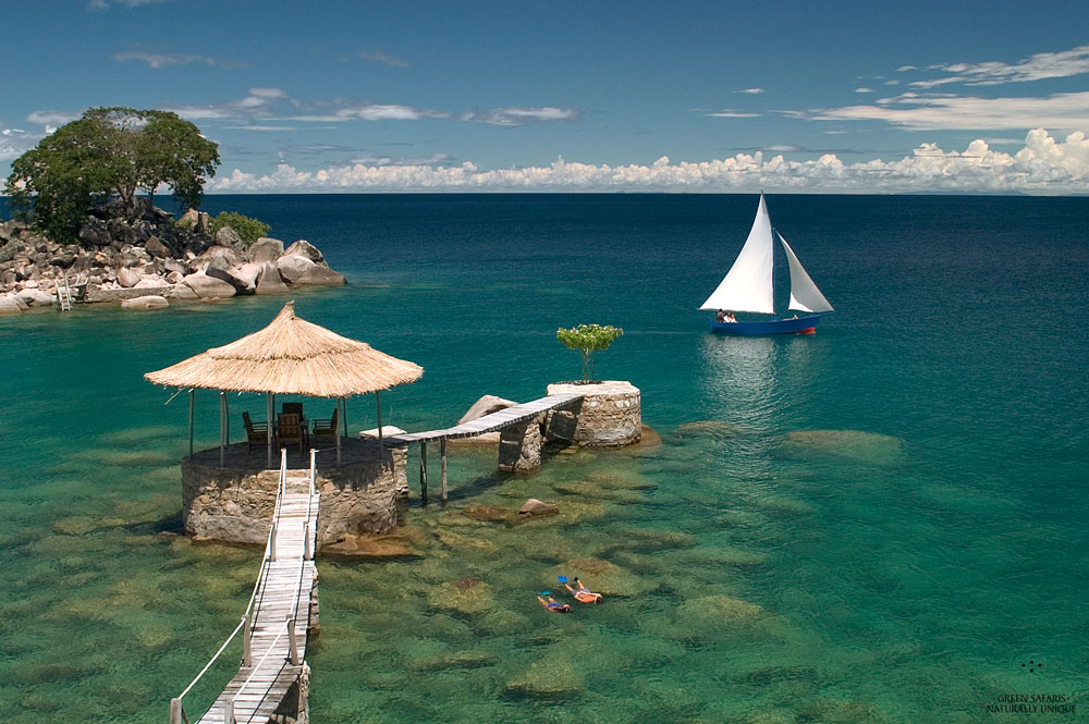 Lake Malawi with sailing boat