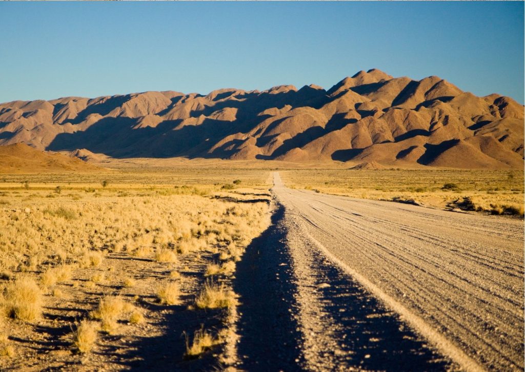 dirt road in namibia