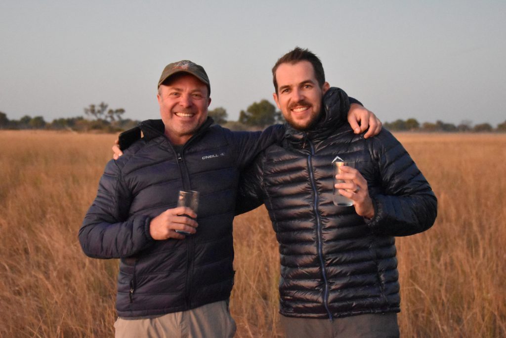 Owners Riaan and Willem of african aerial safaris