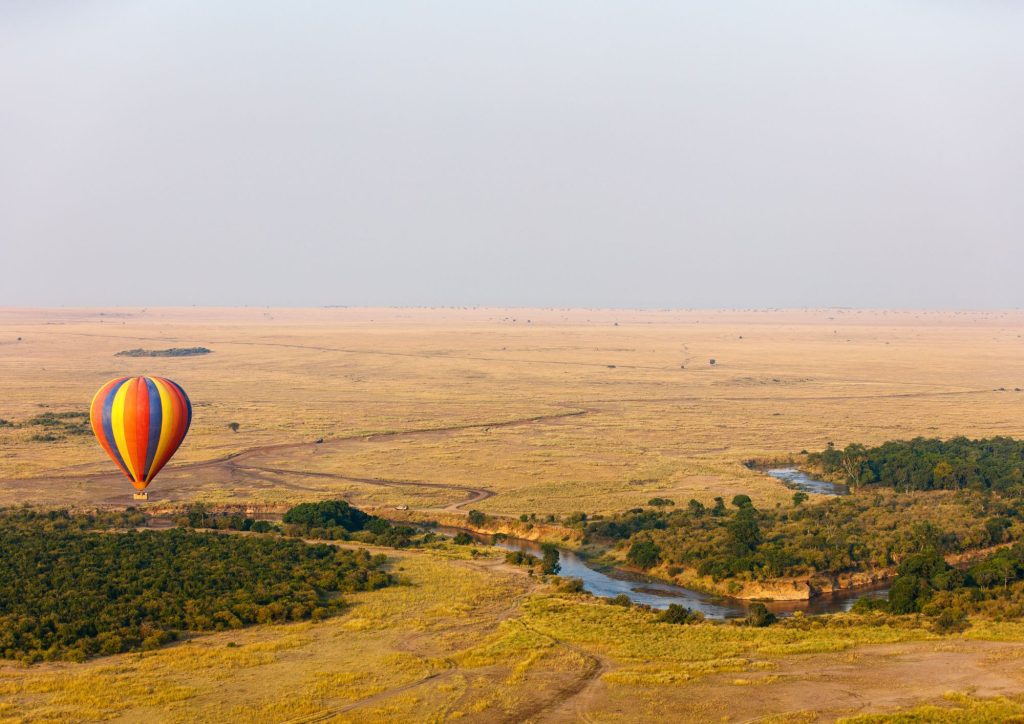 Hot Air Balloon over the Mara