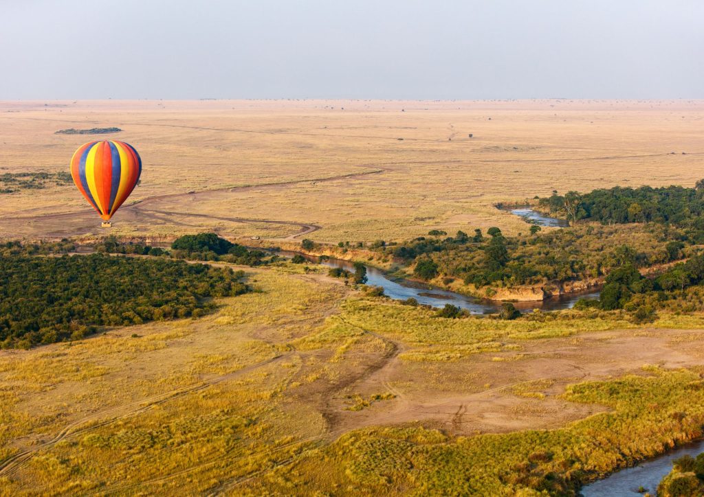 Hot Air Balloon over the Mara