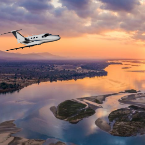 Citation Mustang over flying Zambezi River